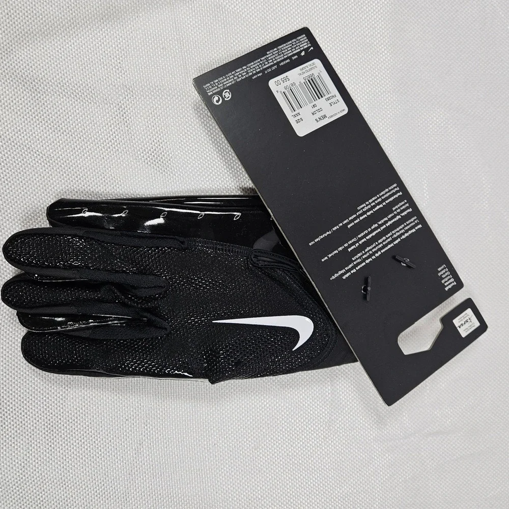 Nike Vapor Jet Football Gloves Mens 3XL‎ Black White FN0283-091 New